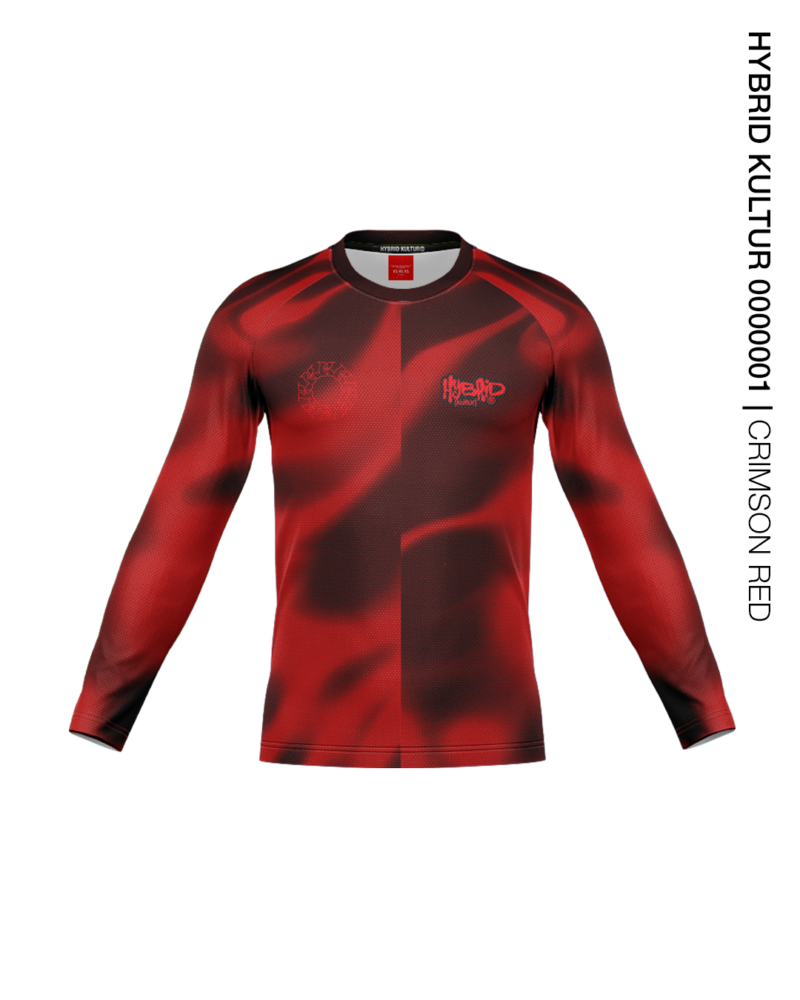 Hybrid Kultur 0000001 - Crimson Long Sleeve